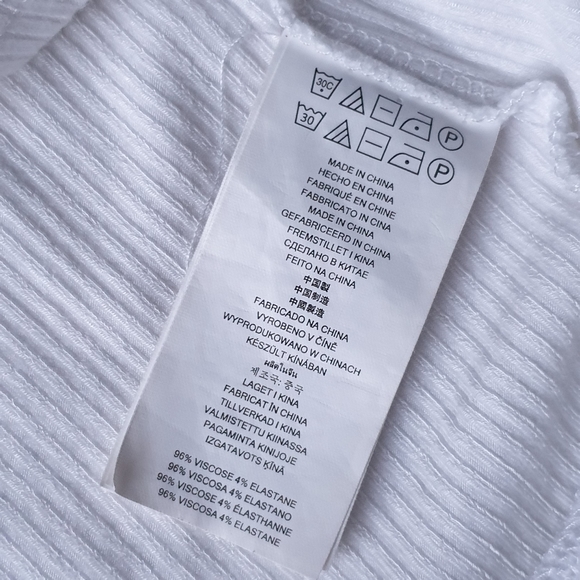 Michael Kors white turtleneck short sleeves Size S - Picture 3 of 7